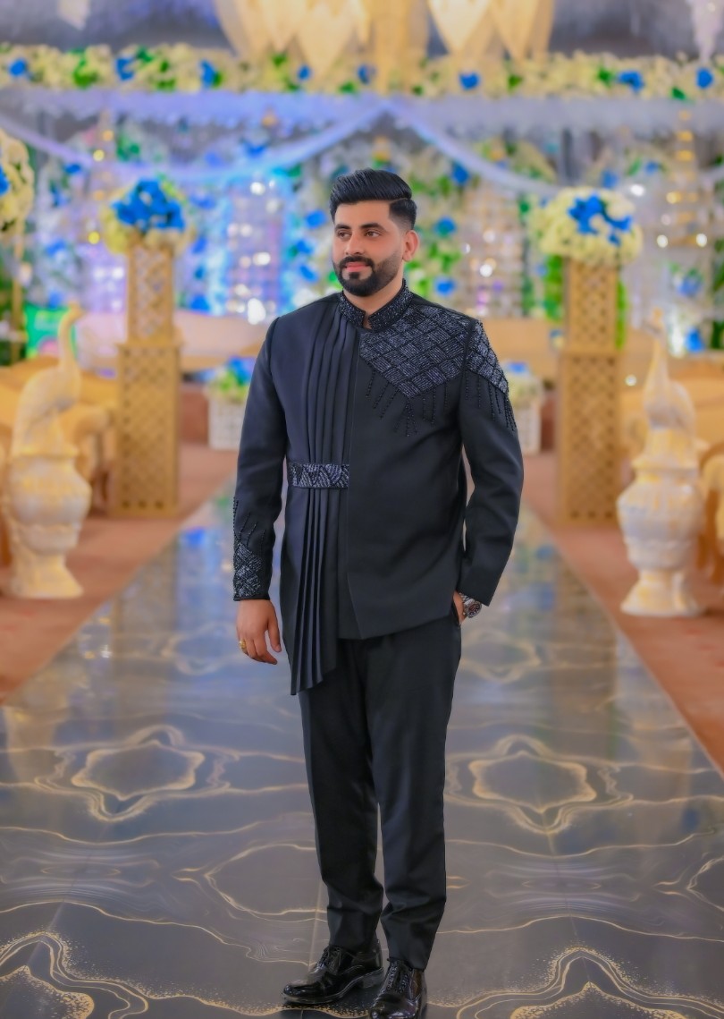 Ivory Multicolour Floral Sherwani 2